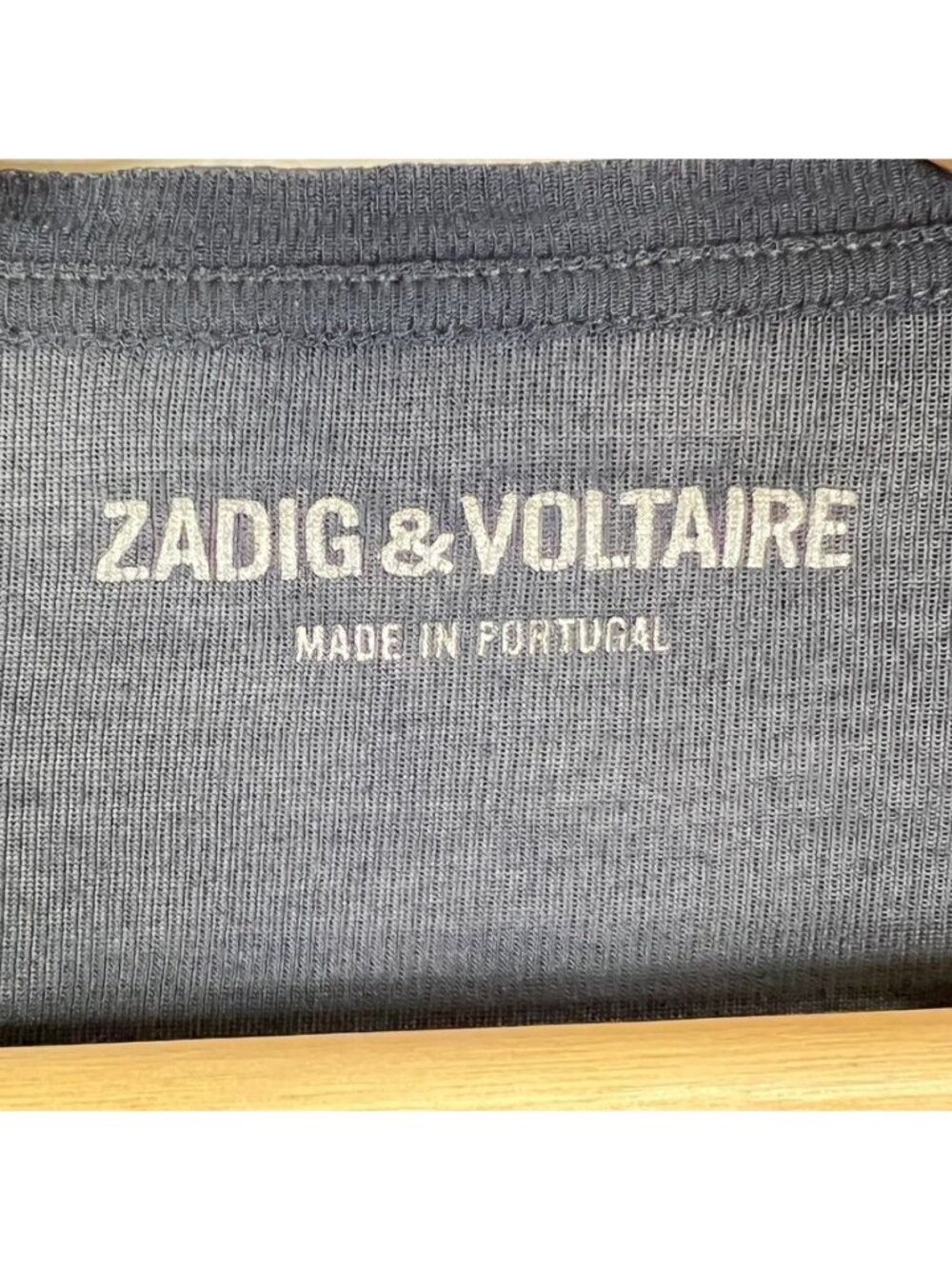 Zadig & Voltaire Willy Gold Womens Top S Navy Sheer Metallic Y2K Glam Going Out - Picture 4 of 13